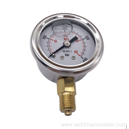 stainless steel liquid water filled pressure gauge manometer